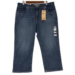 Levi's 311 Shaping Capris Mid Rise Tummy Slimming Women's Size 16W NWT Casual
